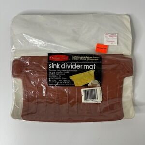 Vintage Rubbermaid Sink Divider Mat Terracotta Red 1294 Made in USA 1983 New